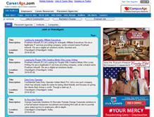Tablet Screenshot of chandigarh.careerage.com
